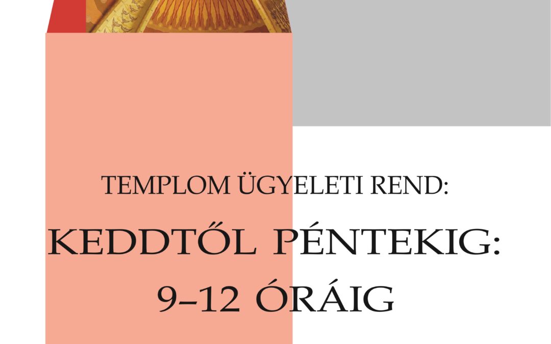 Templom ügyeleti rend
