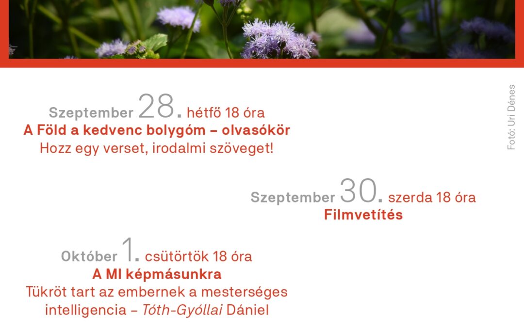 Teremtés hete (2026. szeptember 27. – október 4.)